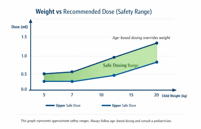 weight vs recommended dose