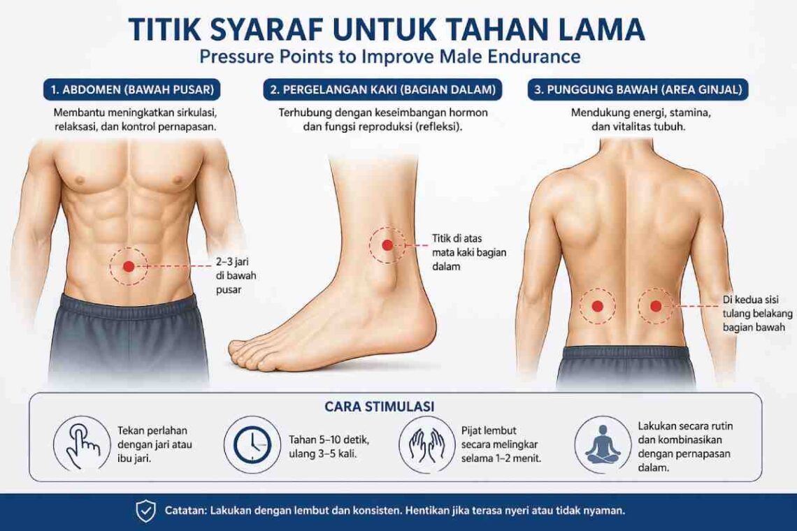 gambar titik syaraf untuk tahan lama